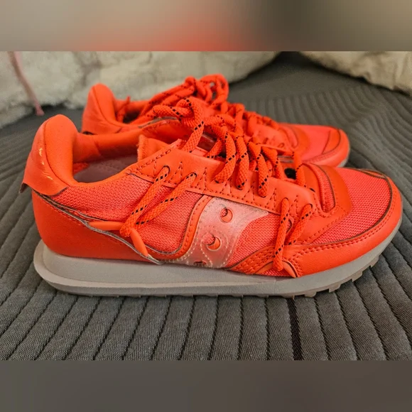 Saucony Women's Bright Orange Sneakers - Picture 1 of 9